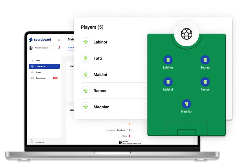 Squad management interface