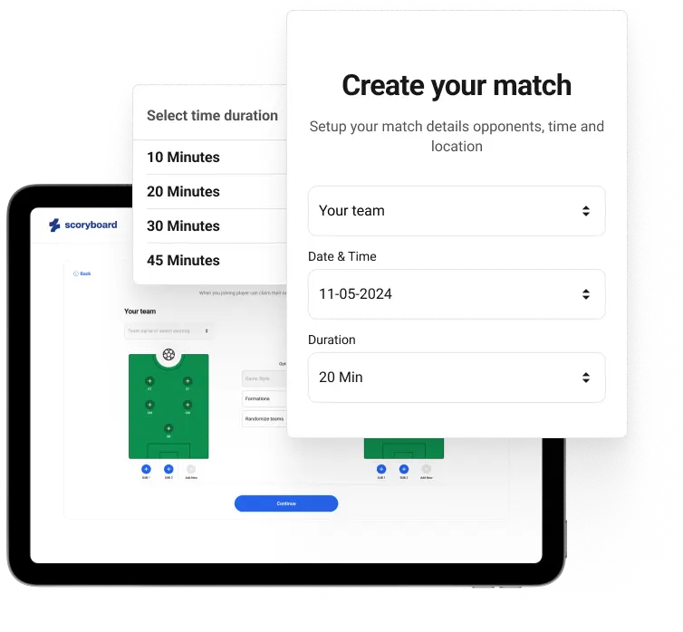 Match organization interface